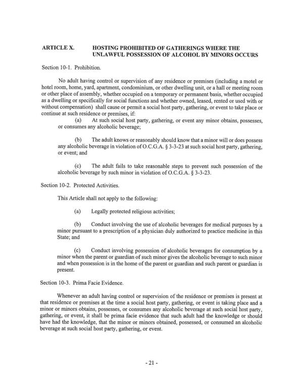 Section 10-1. Prohibition.