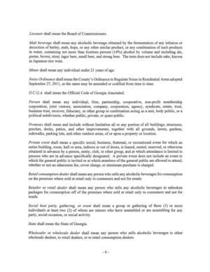 [Noise Ordinance shall mean the County’s Ordinance to Regulate Noise in Residential Areas adopted]