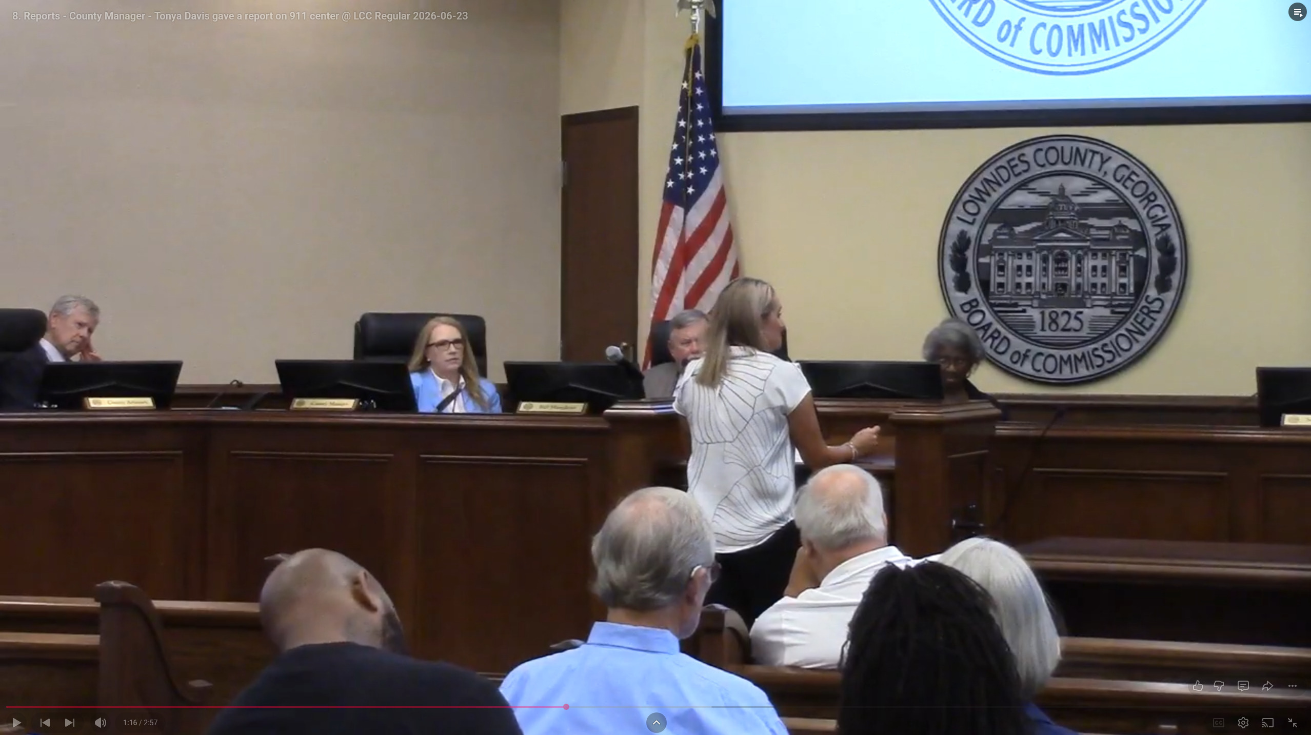 Tonya Davis report on 911 Center, 2026-06-23 --Gretchen Quarterman for LAKE