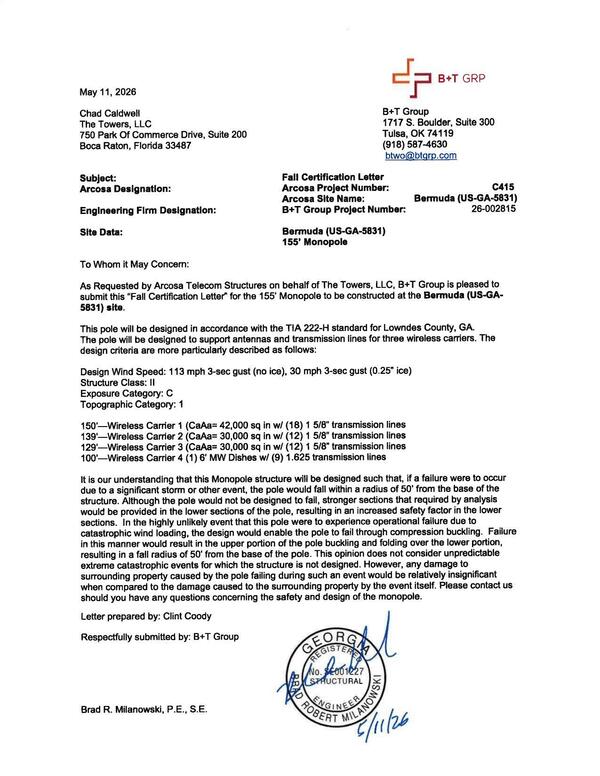 [Fall Certification Letter]
