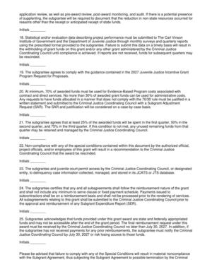 [Any requests to have funds allocated in a manner that does not comply with the 70/30 rule must be justified in a]