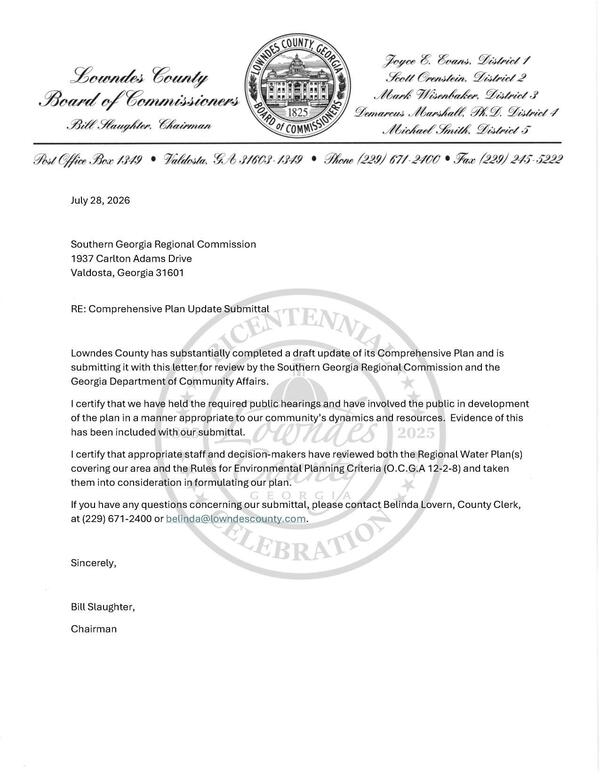 [Comprehensive Plan Update Submittal]