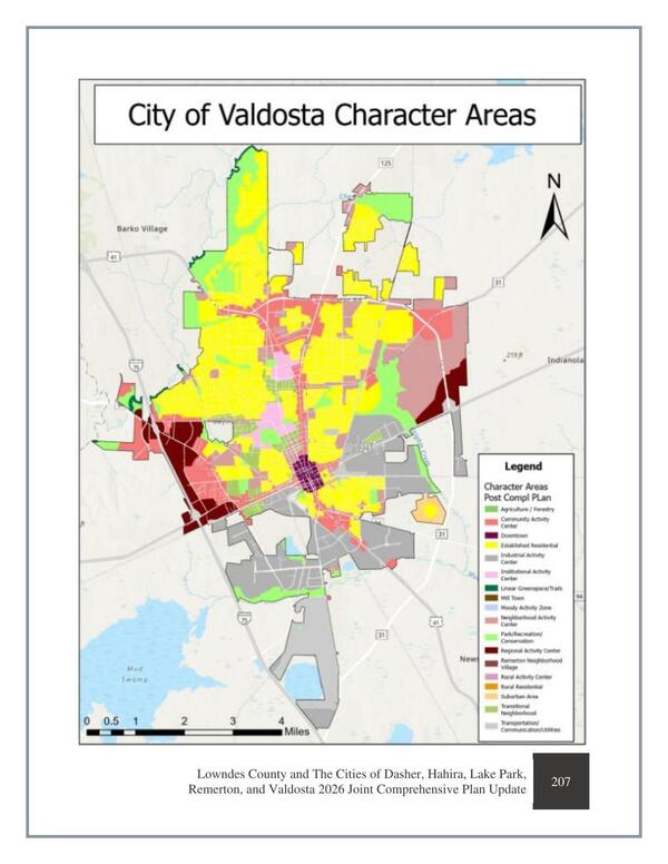 [City of Valdosta Character Areas]