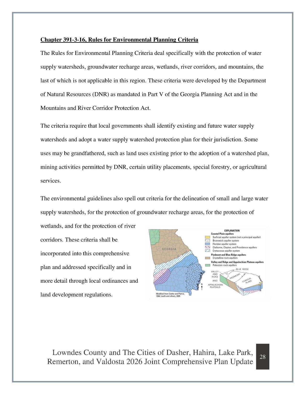 Chapter 391-3-16, Rules for Environmental Planning Criteria