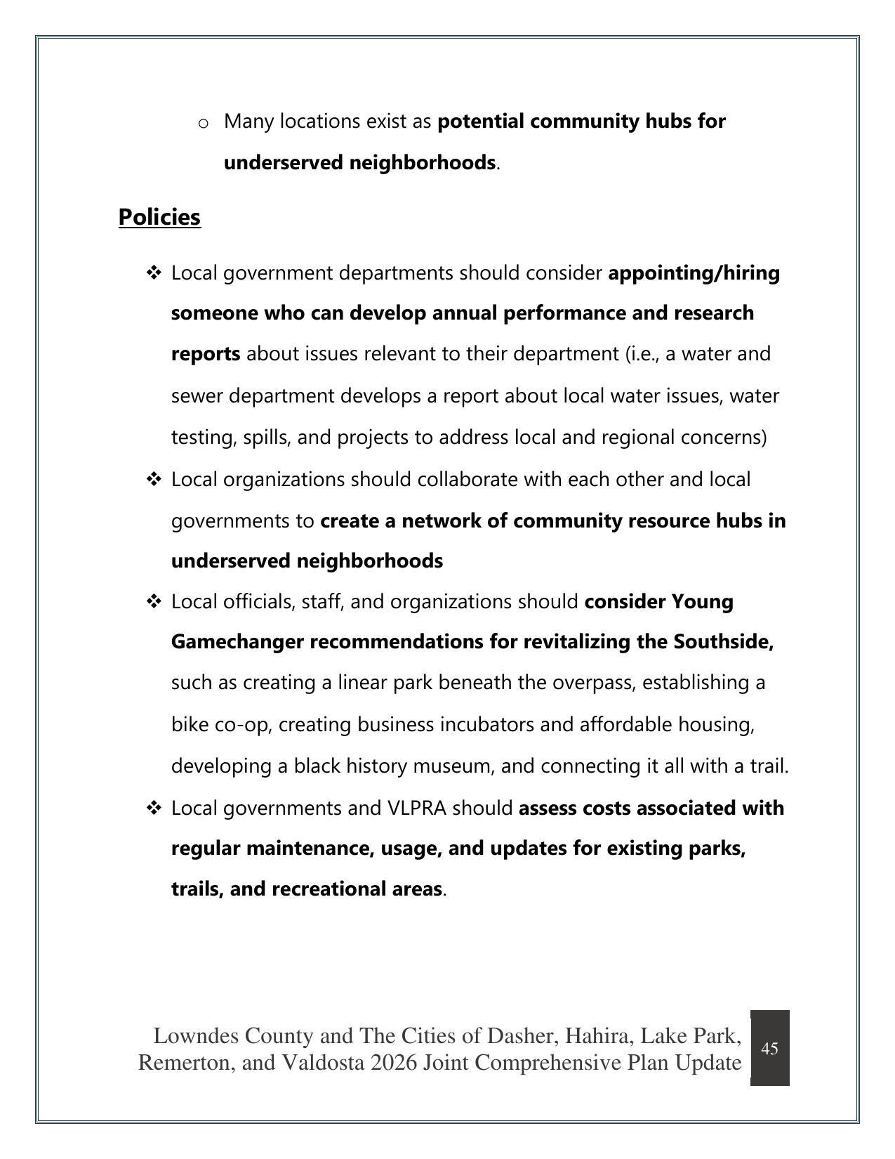 Policies