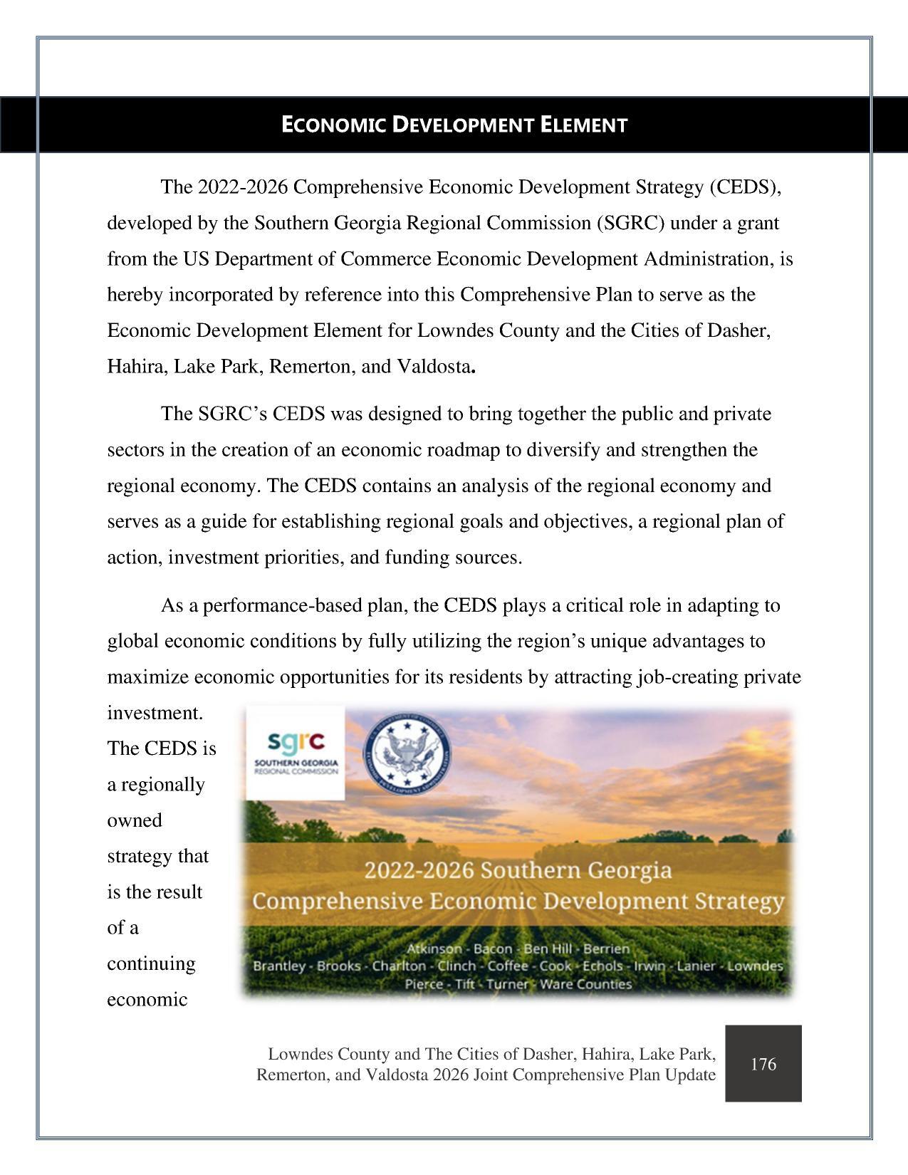 ECONOMIC DEVELOPMENT ELEMENT