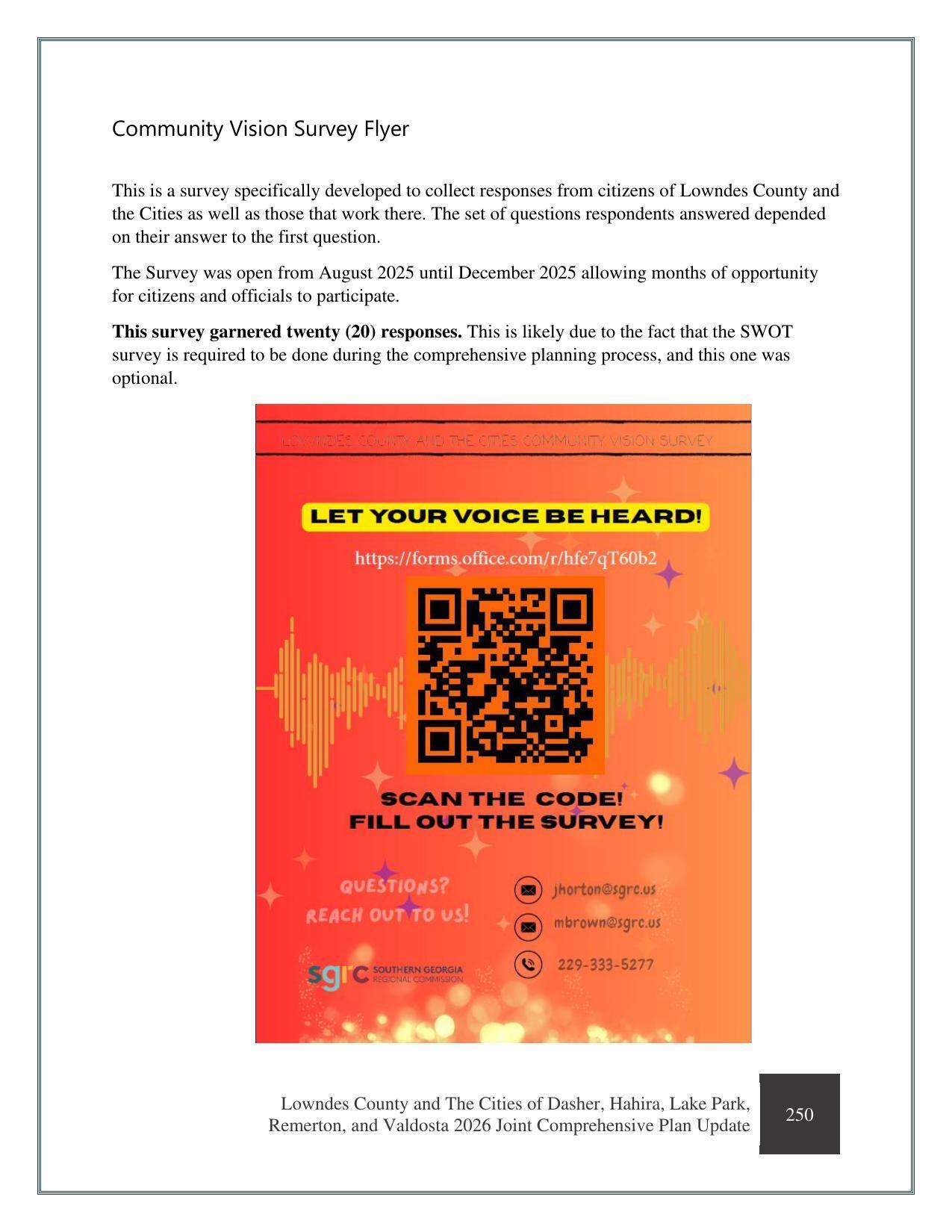 Community Vision Survey Flyer