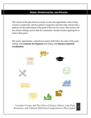 [NEEDS, OPPORTUNITIES, AND POLICIES]
