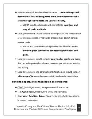 [Funding opportunities that should be considered]