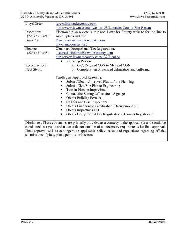 [Page 2 of TRC KeyPoints 2025-05-27, PRE-2025-31 ASA for LCA]