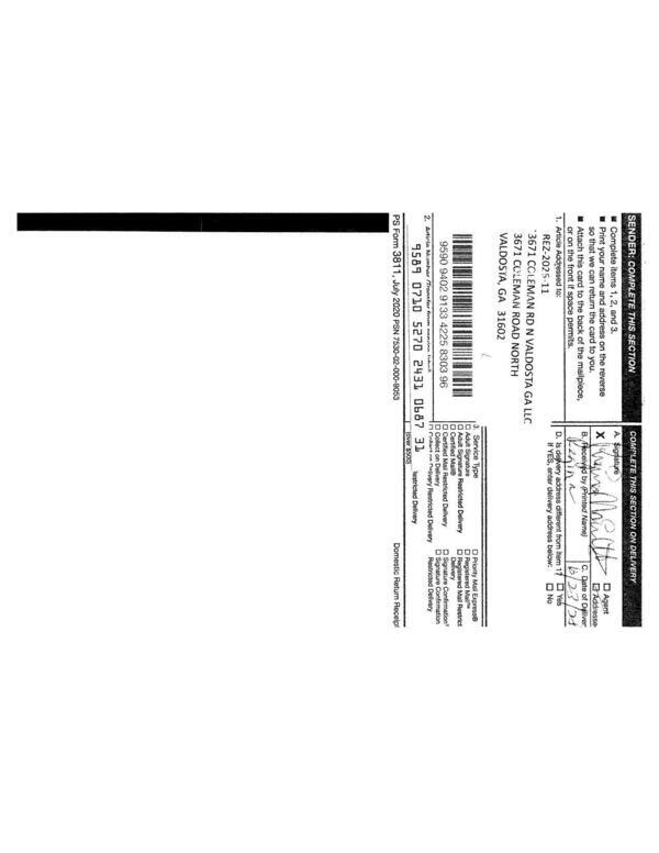 Notice Returns and Letters 0019