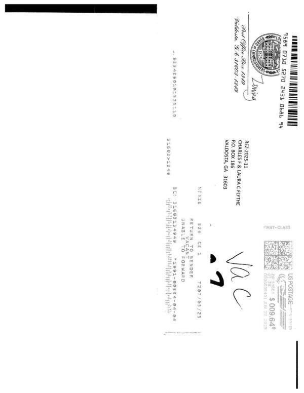 Notice Returns and Letters 0041
