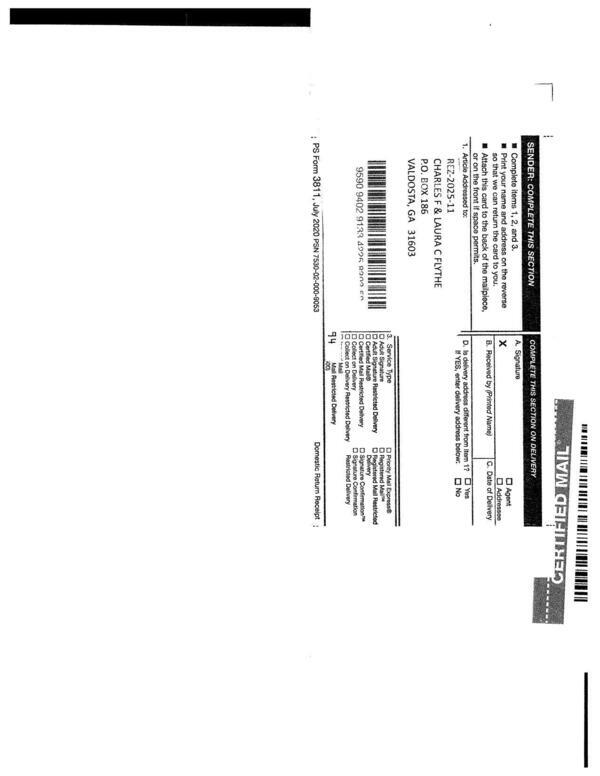 Notice Returns and Letters 0042