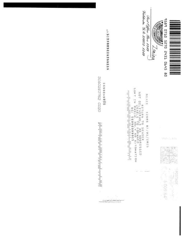 Notice Returns and Letters 0045