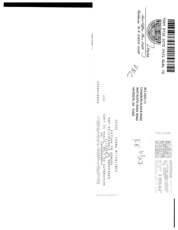 Notice Returns and Letters 0050