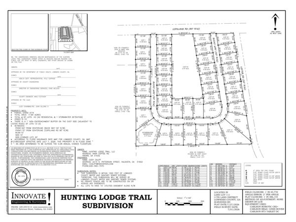 [SURVEY: Hunting Lodge Trail Subdivision]