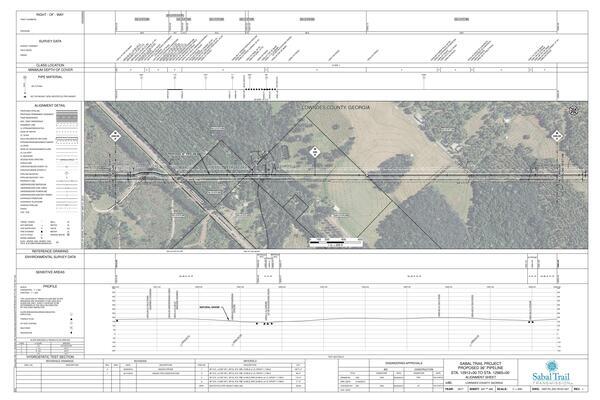 [1657-PL-DG-70197-247, STA. 12912+00 TO STA. 12965+00, MP 244.55, MP 245, MP 245.55, Unnamed Creek, (UT WITHLACOOCHEE RIVER), 12919+14 CL SR-31, (MADISON HIGHWAY), KINDER MORGAN PIPELINE, LOWNDES COUNTY, GEORGIA, 2026-03-14, 30.6718150, -83.3170220, Sabal Trail Alignment Maps by Lowndes Area Knowledge Exchange (LAKE)]