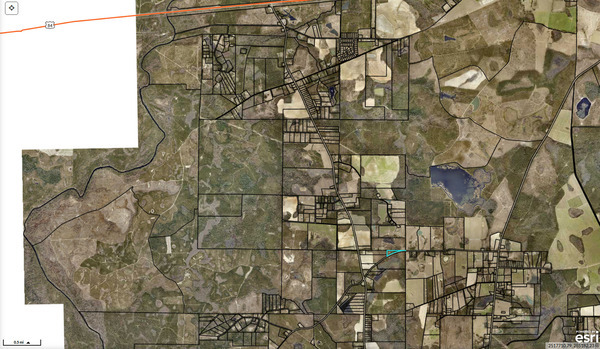 [Map: Sabal Trail, Withlacoochee River, Mcintyre Cemetery, Rocky Ford Road 2026-08-30 --Lowndes County Tax Appraisers]