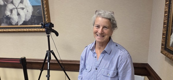 [Gretchen with the LAKE video camera @ LCC Regular, 2026-07-14 --jsq for LAKE]