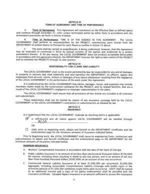 [DEPARTMENT of written Notice to Proceed for each Phase as outline in Article 1.D above.]