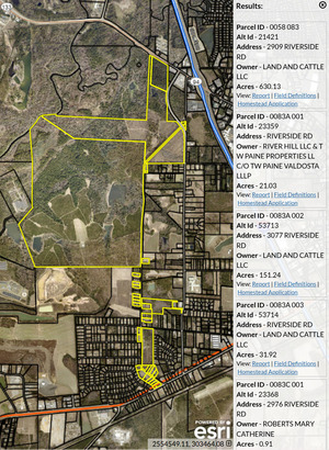 [Map: Riverside Road 2026-08-26 --Lowndes County Tax Appraisers]