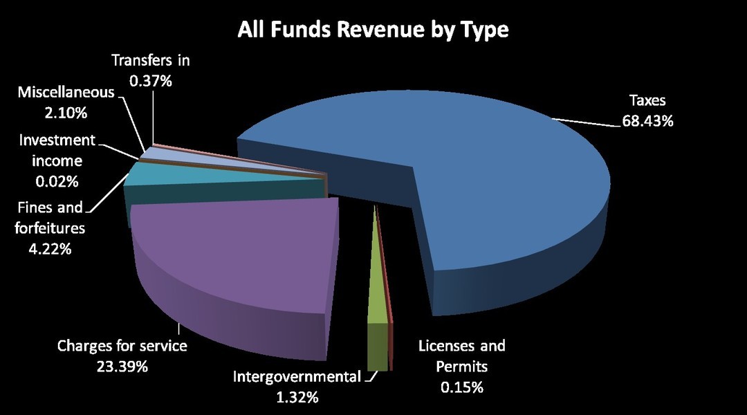 All Funds Revenues by Type