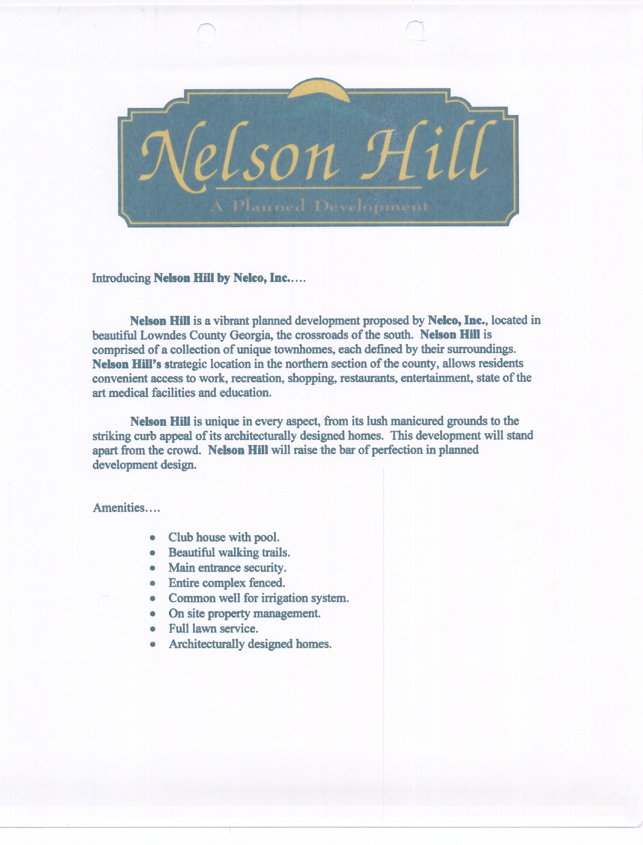 Nelson Hill Elevations 0