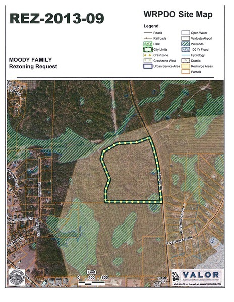 WRPDO Site Map, Moody Family Housing, REZ-2013-09