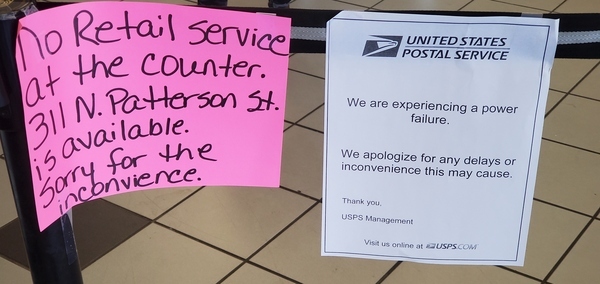 USPS sign