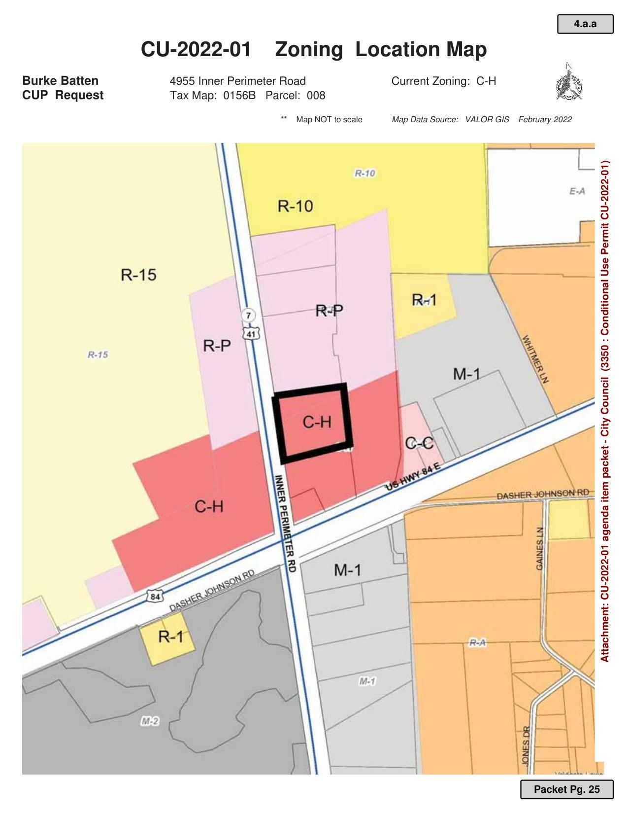 Zoning Location Map