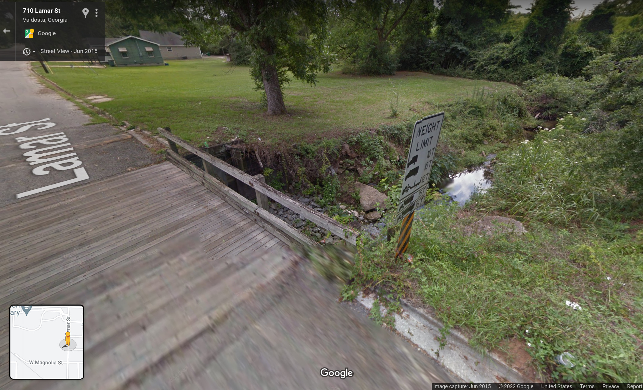 SW Lamar Street Browns Canal Bridge