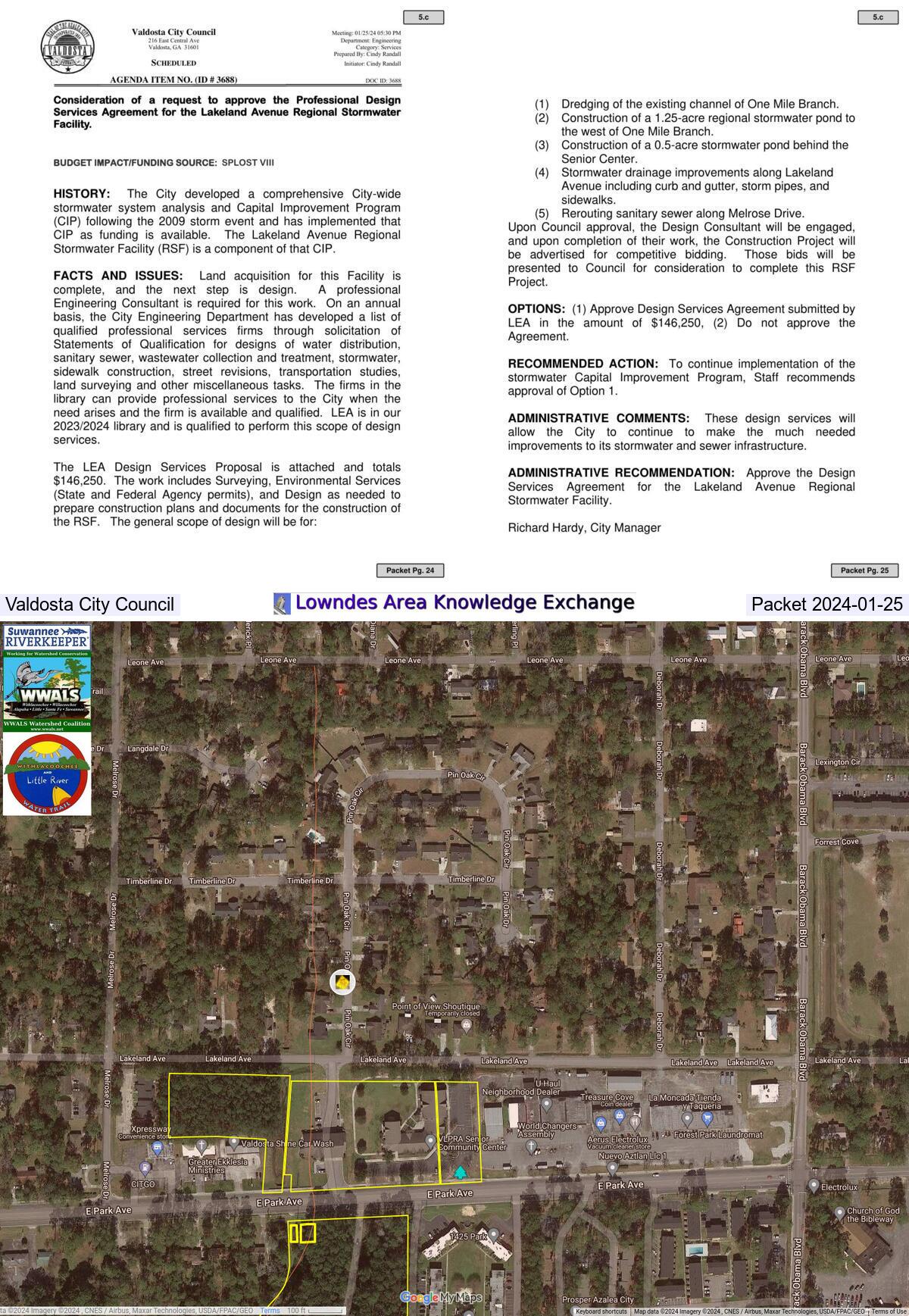 Collage, Valdosta City Council Packet 2024-01-25