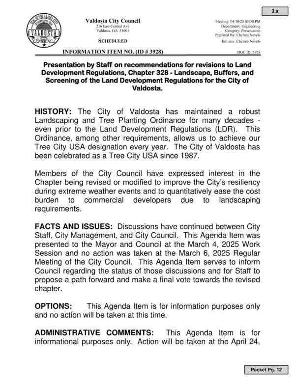 [to improve the City’s resiliency during extreme weather events and to quantitatively ease the cost burden to commercial developers due to landscaping requirements.]