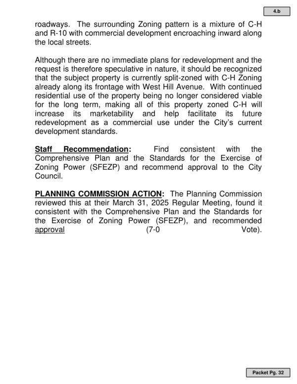 Staff recommends approval. GLPC recommended approval 7:0.