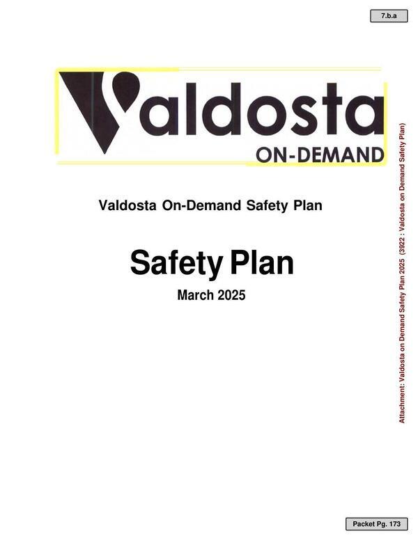 Valdosta On-Demand Safety Plan