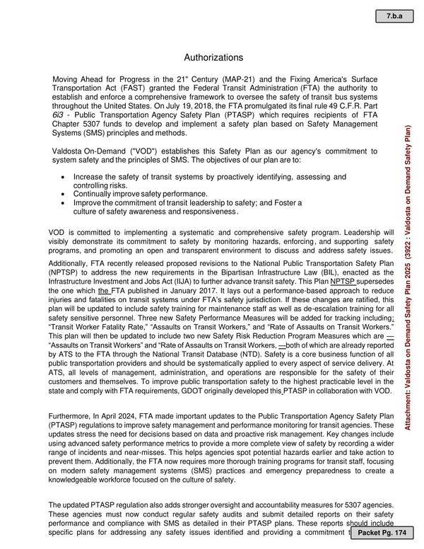 Additionally, FTA recently released proposed revisions to the National Public Transportation Safety Plan
