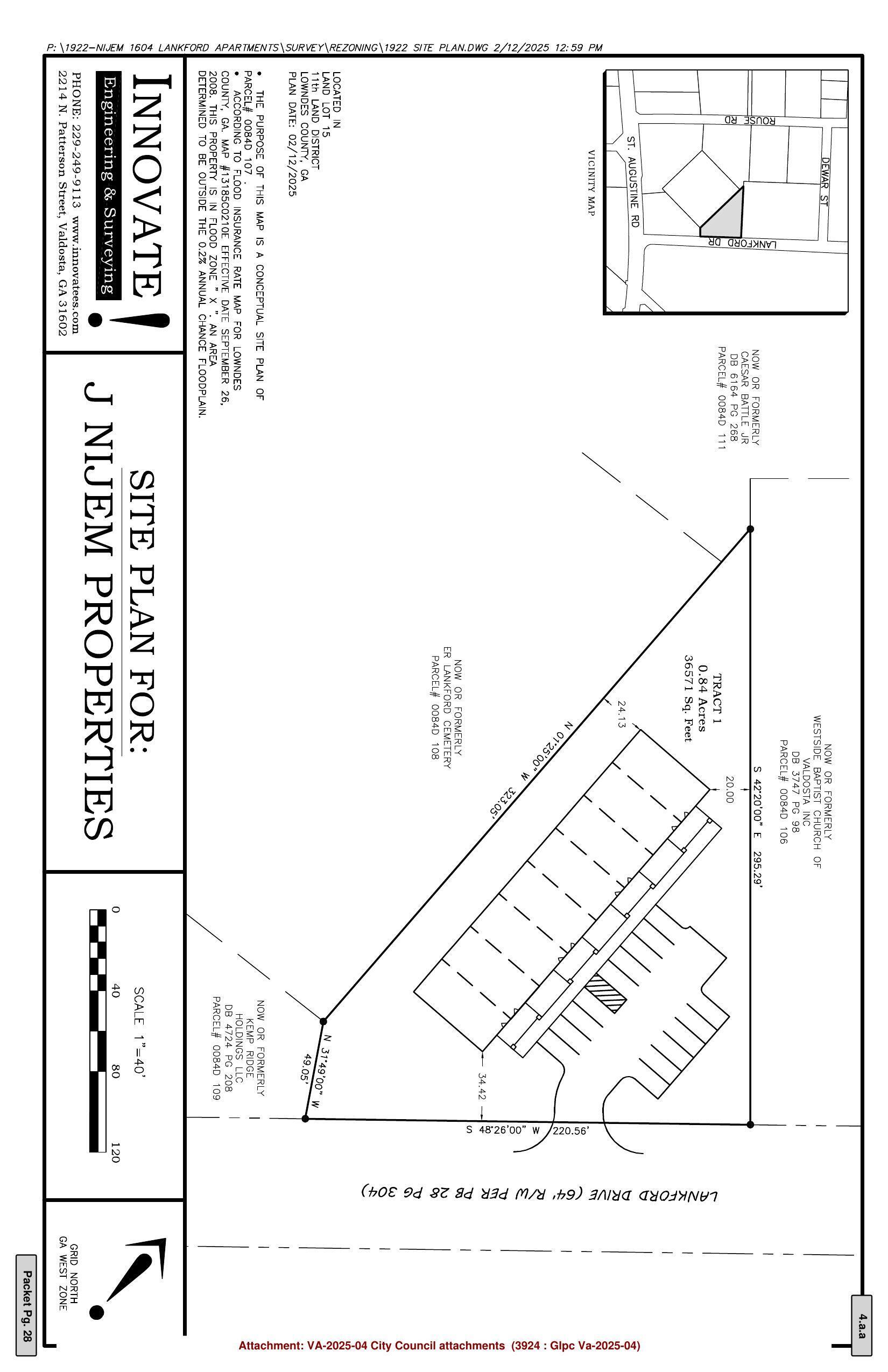 Site Plan for: J Nijem Properties