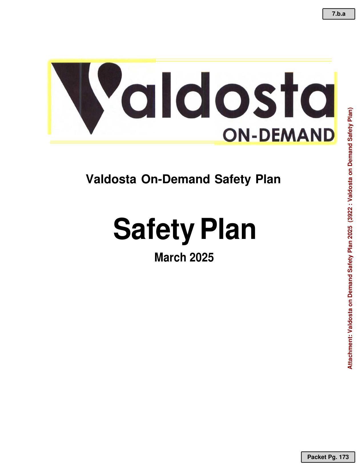 Valdosta On-Demand Safety Plan