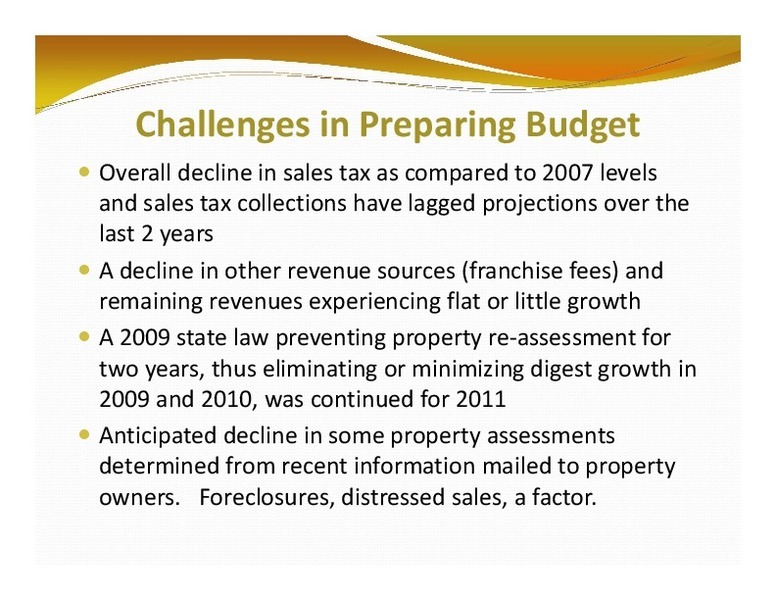 Challenges in Preparing Budget