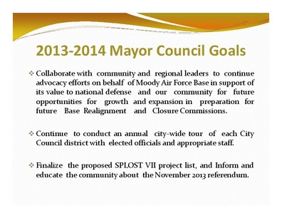[2013‐2014 Mayor Council Goals]
