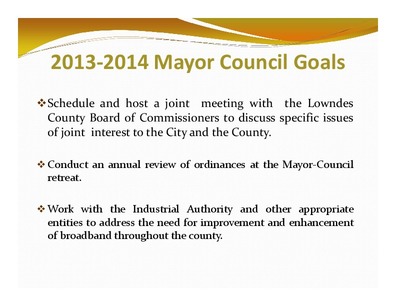 [2013‐2014 Mayor Council Goals]