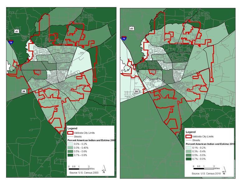 P 06 Map 1.4 Percent Amerind Eskimo 2000 2010