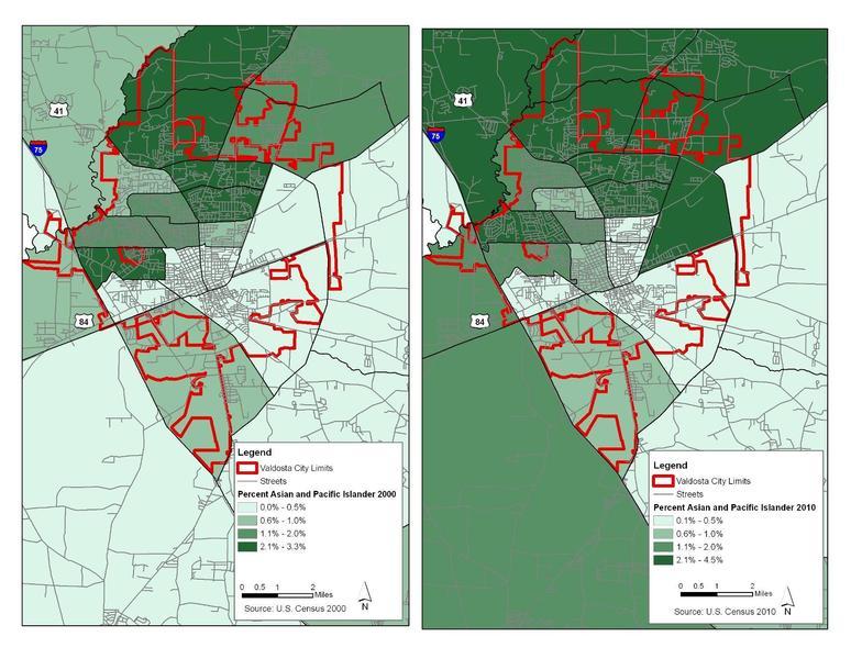 P 07 Map 1.5 Percent Asian Pacific Islander 2000 2010