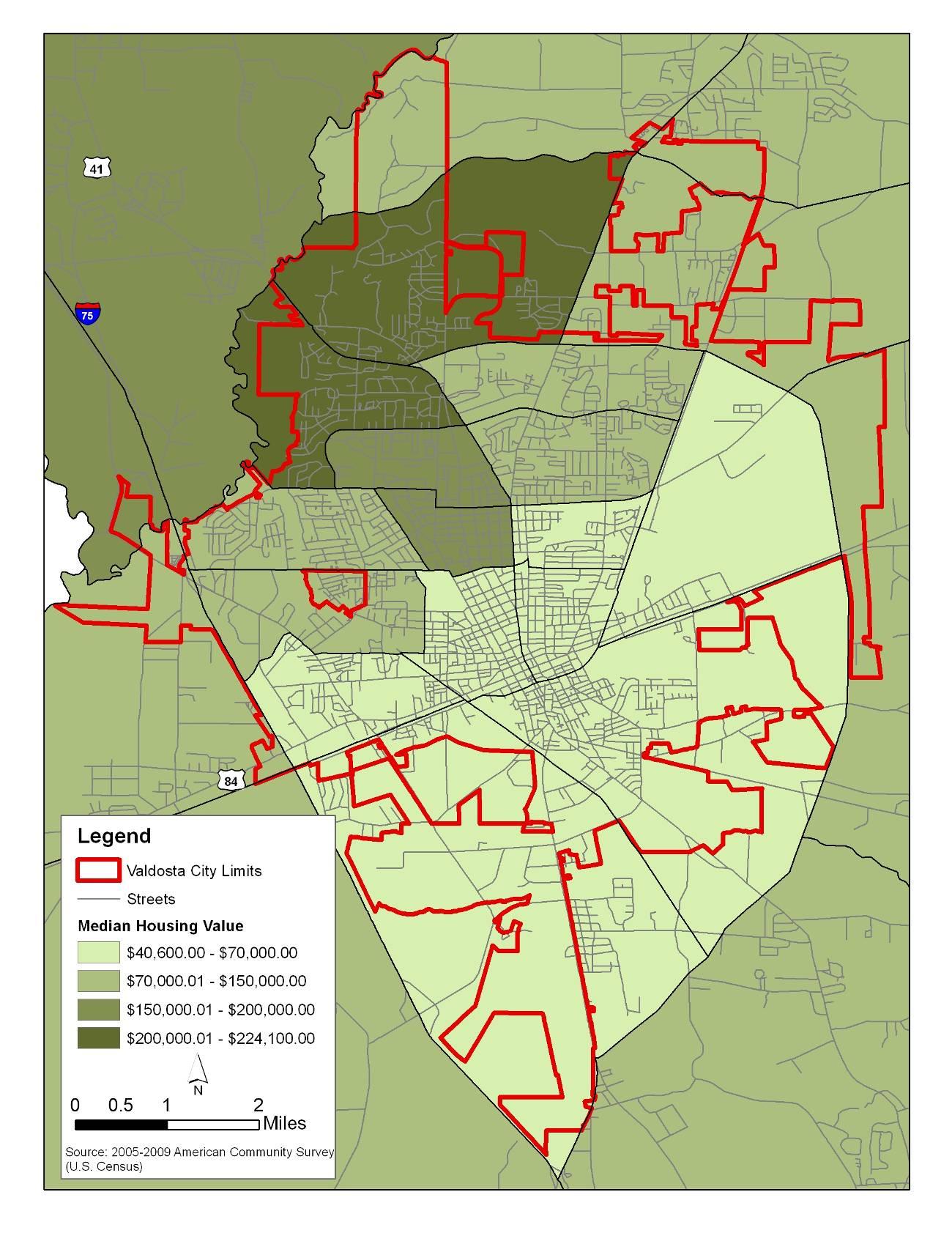 P 24 Map 1.12 Median Housing Value 2005-2009