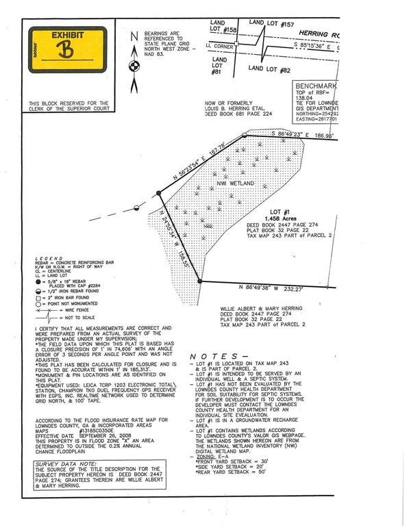 Survey: LAND LOT #157