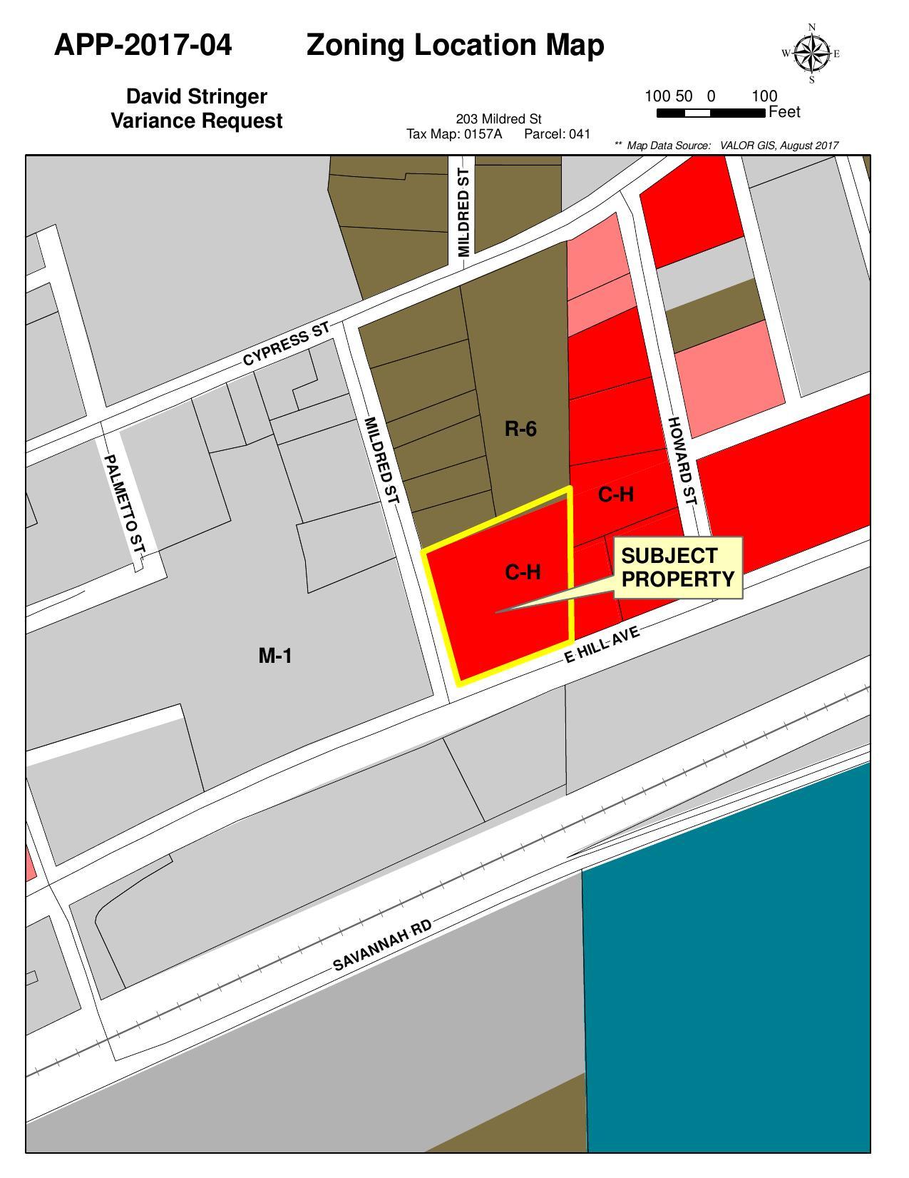 Zoning Location Map