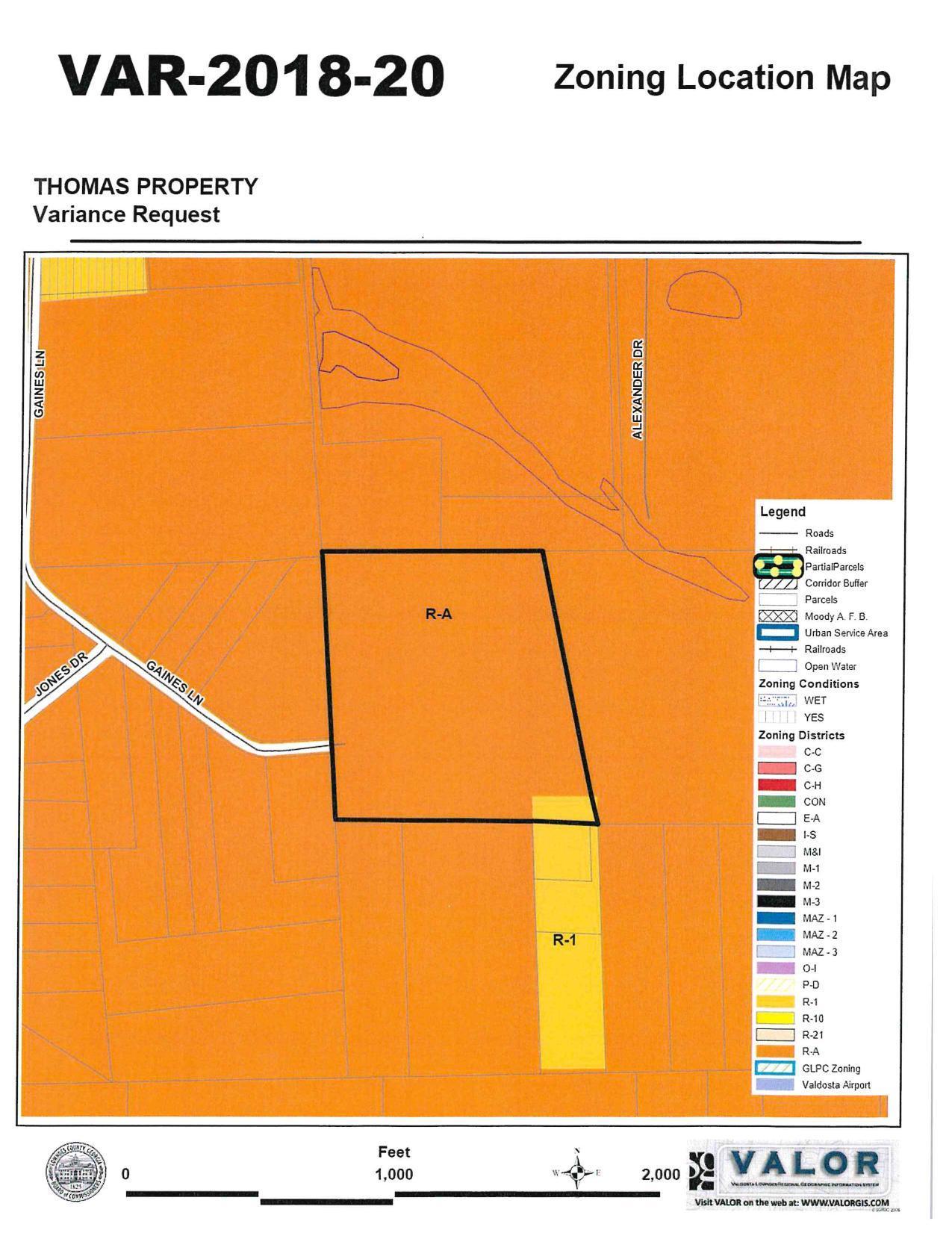 Zoning Location Map