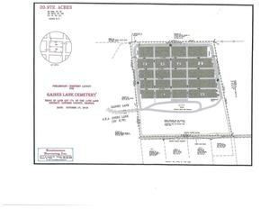 [Preliminary Cemetery Layout for Gaines Lane Cemetery]