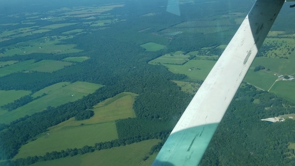 SW down New River to Beasley mine site in upper right, 10:03:25, 29.981309, -82.283292