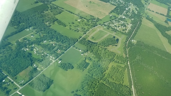 W across Brooker Elementary to mine site top right, 10:11:05, 29.892175, -82.314029